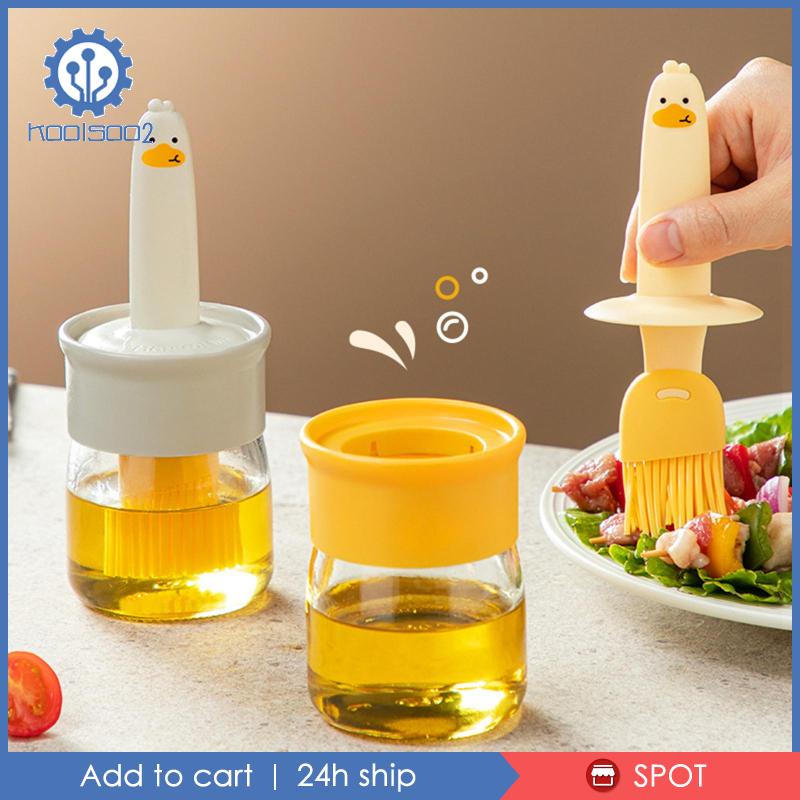 Bình Đựng Dầu Có Cọ Quét Bằng Silicone Tiện Lợi Dành Cho Marinade Honey Butter
