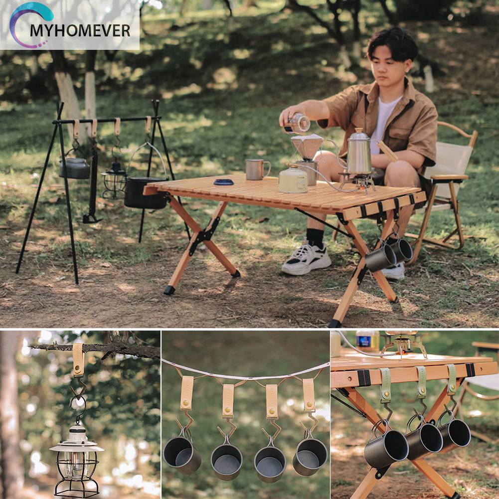 Móc Treo Đồ Bằng Da PU Đa Năng Tiện Dụng Mang Theo Du Lịch Cắm Trại