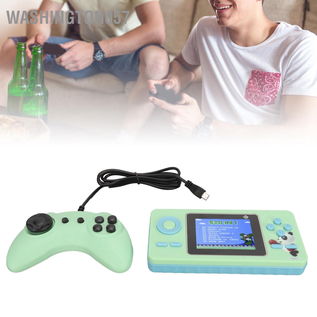 Washington057 Máy Chơi Game Cầm Tay Màn Hình Màu Retro 1020MAh Mini Có Cho TV Và Hai Người