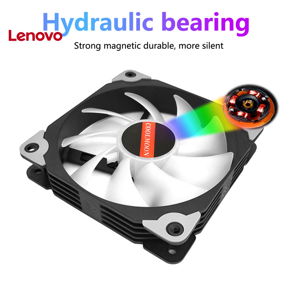 Quạt Làm Mát 12cm 4Pin ARGB Bằng PC Có Đèn RGB Nhiều Màu Sắc