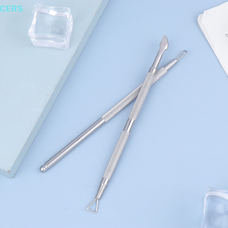 Dụng Cụ Hai Đầu Bằng Thép Không Gỉ Loại Bỏ Da Chết Chăm Sóc Móng RS