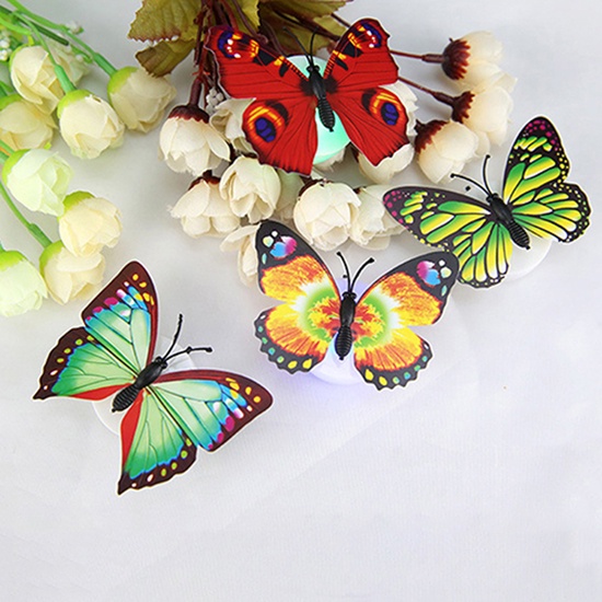 Đèn Ngủ Hình Bướm Bằng Nhựa Nhiều Màu Sắc Dễ Thương Cho Bé