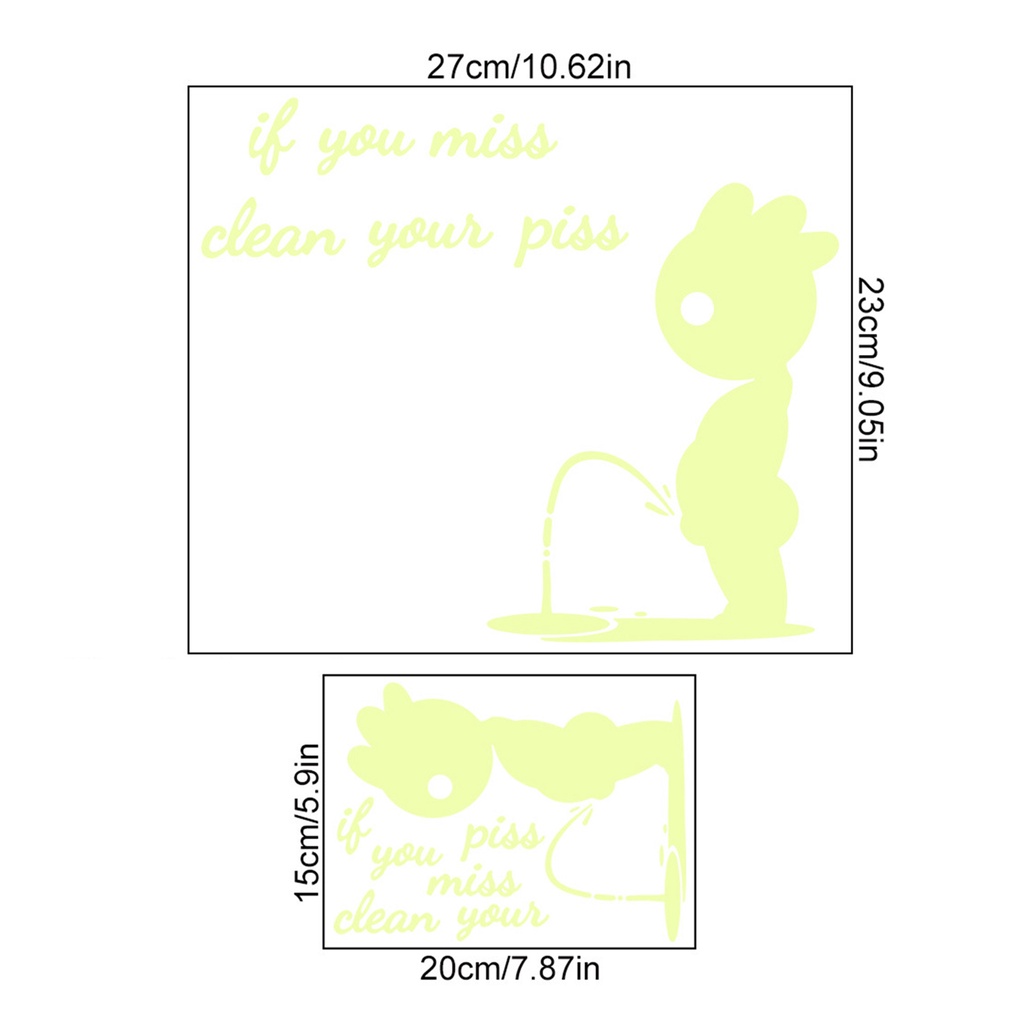 Miếng Dán Trang Trí Toilet Họa Tiết Nhân Vật Hoạt Hình Vui Nhộn