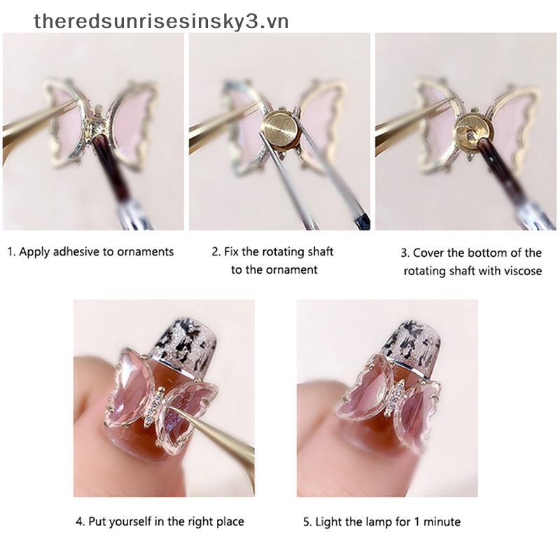 Set 5 / 10 Phụ Kiện Trang Trí Móng Tay Họa Tiết Hoạt Hình Xinh Xắn