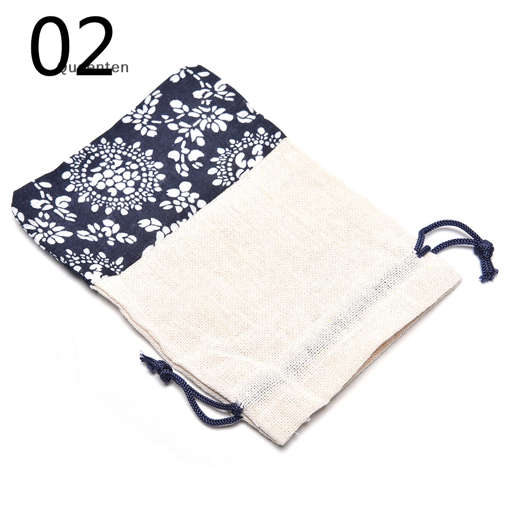 Bộ 2 Túi Vải Cotton Đựng Trang Sức Xinh Xắn
