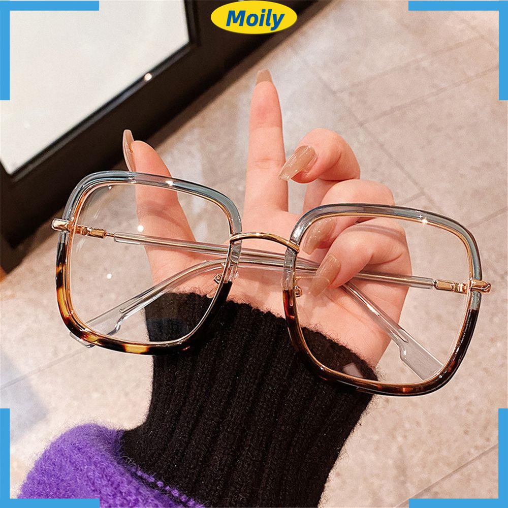 MOILYVN Mắt Kính Chống Tia UV Màu Xanh Dương Phong Cách Retro