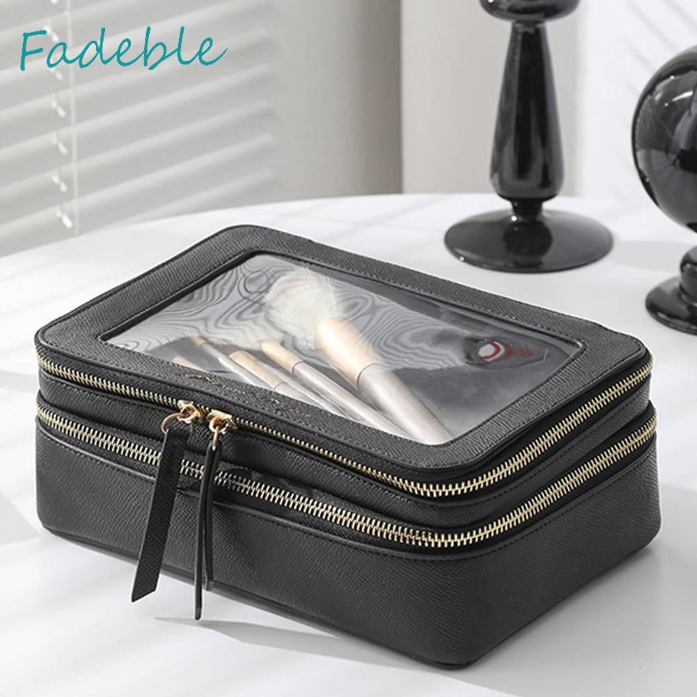 Túi Đựng Mỹ Phẩm Hai Lớp Trong Suốt Đa Năng