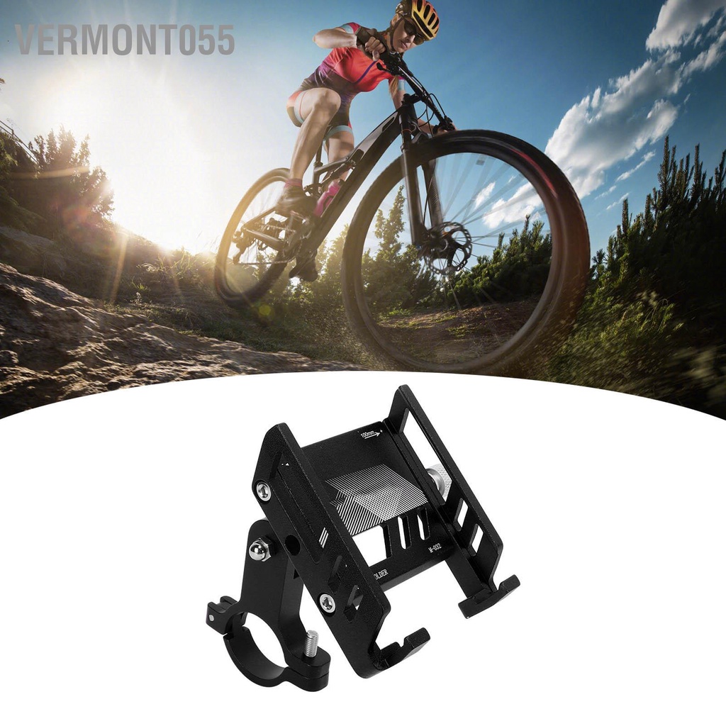 Vermont055 MEROCA Xe Đạp Điện Thoại Di Động Nhôm Xoay 360 ° Tay Lái Gắn Chân Đế Cho Máy