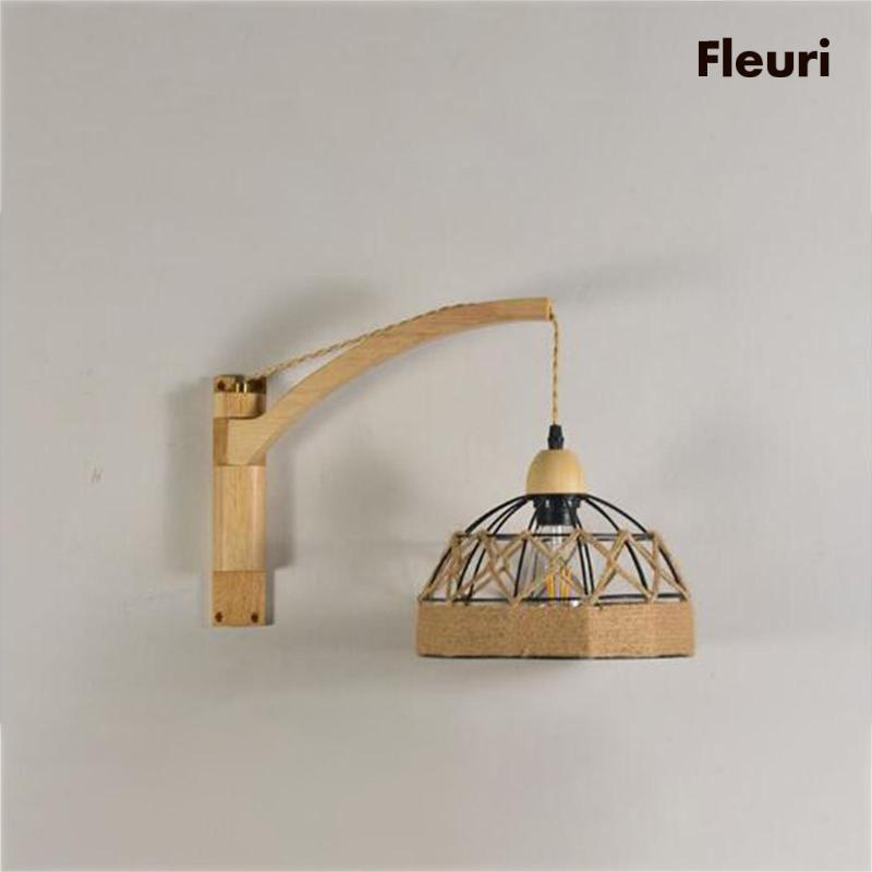 Đèn Treo Tường Đan Tay Phong Cách Vintage Trang Trí Nội Thất