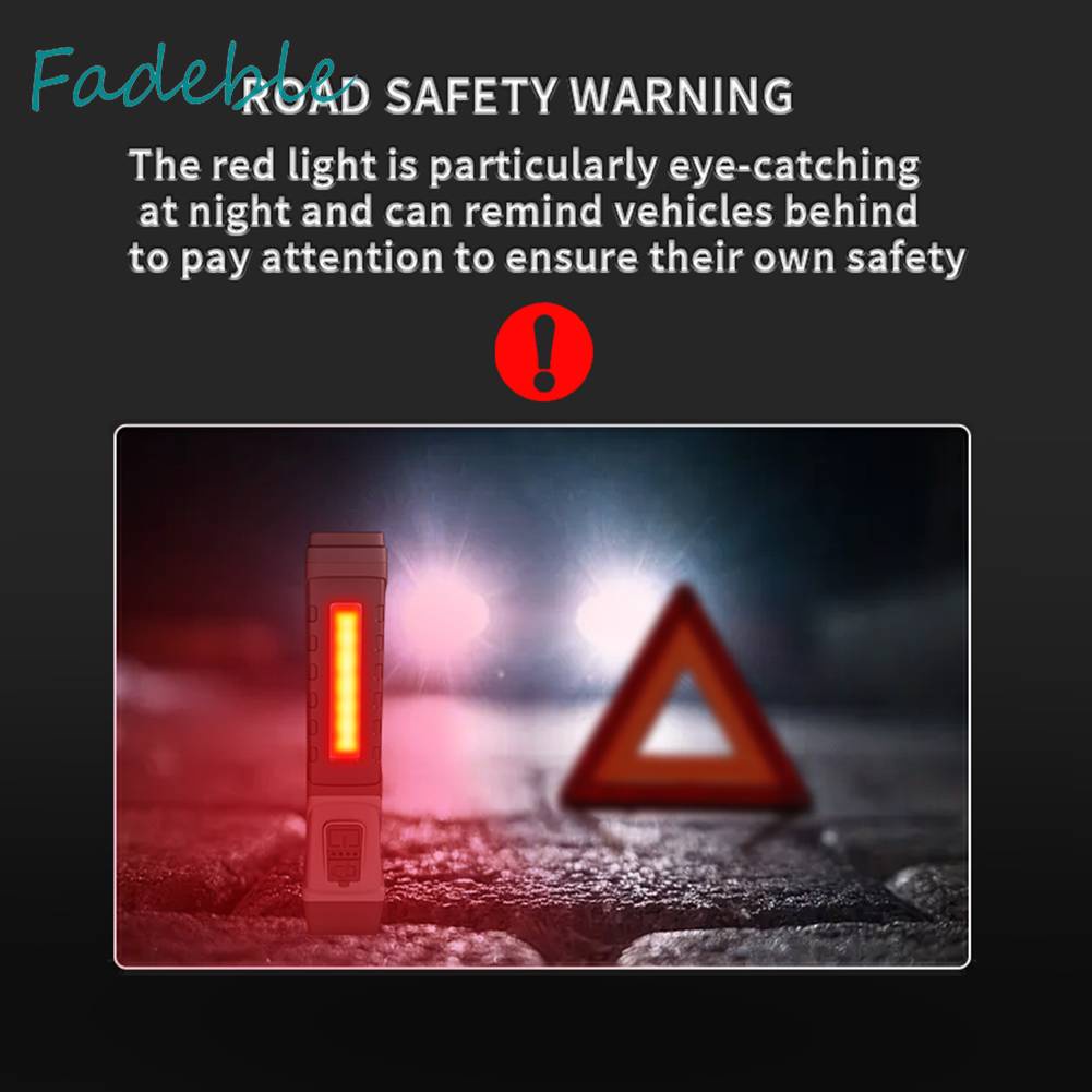 Đèn Pin LED COB 800mAh IPX4 Sạc USB Có Thể Xoay Tiện Dụng