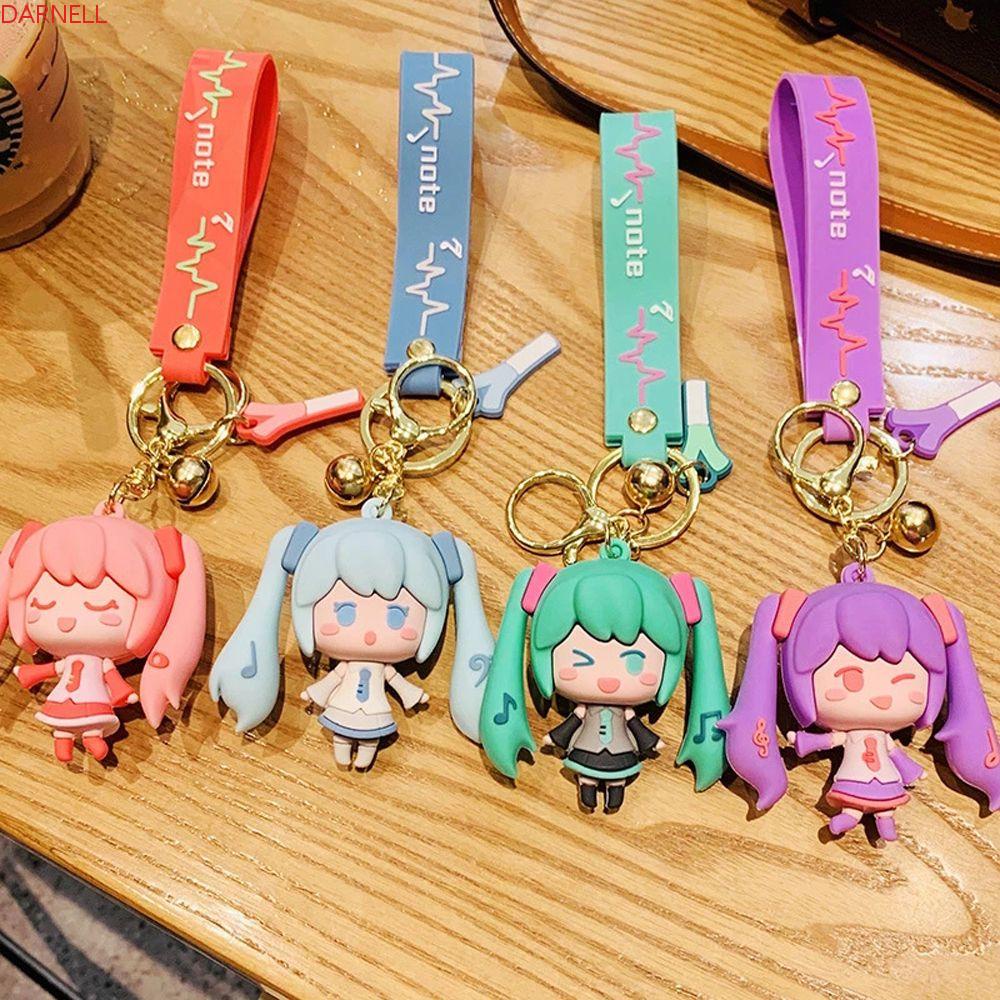 DARNELL Móc Khóa Hình Nhân Vật Hatsune Miku Hoạt Hình Dễ Thương