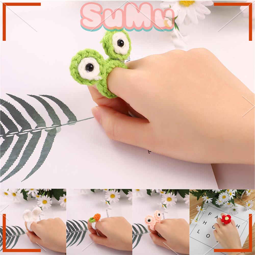 SUMU Nhẫn Tai Thỏ Và Cà Rốt Dễ Thương Sáng Tạo