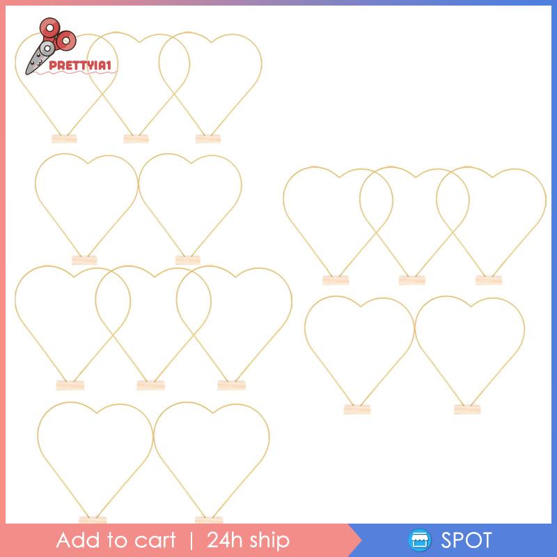 Set 5 Vòng Hoa Bằng Kim Loại Làm Bằng Thủ Công Kèm Thẻ Giữ Vòng Hoa Trang Trí Bàn Tiệc