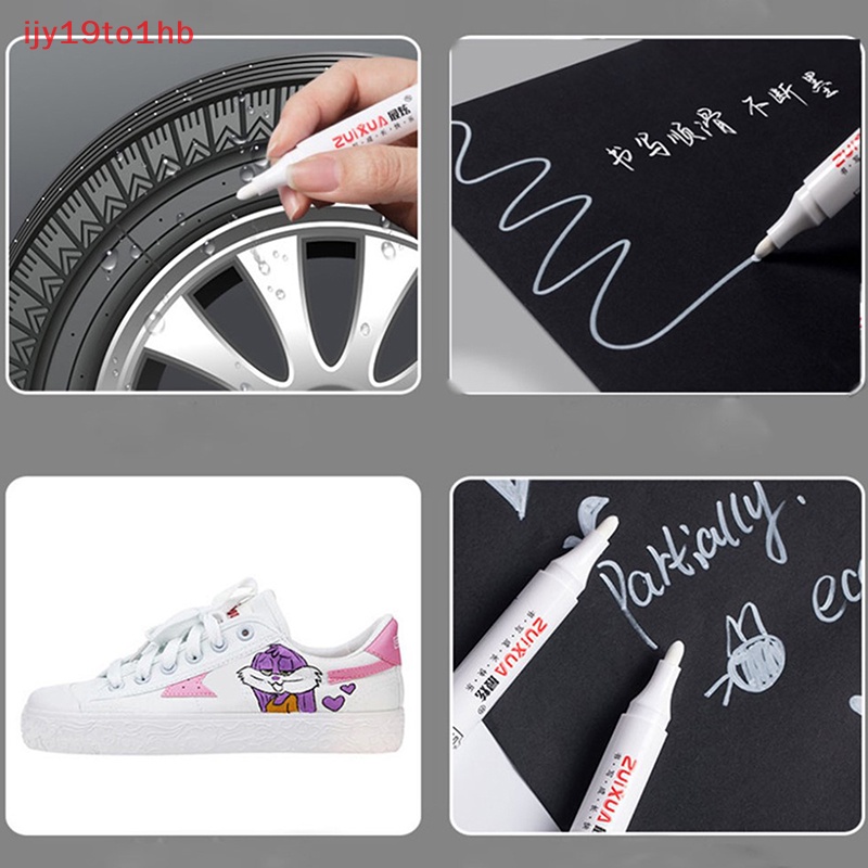 Bút Đánh Dấu màu trắng không thấm nước nhờn bút graffiti Gel vĩnh viễn môi trường bút mới