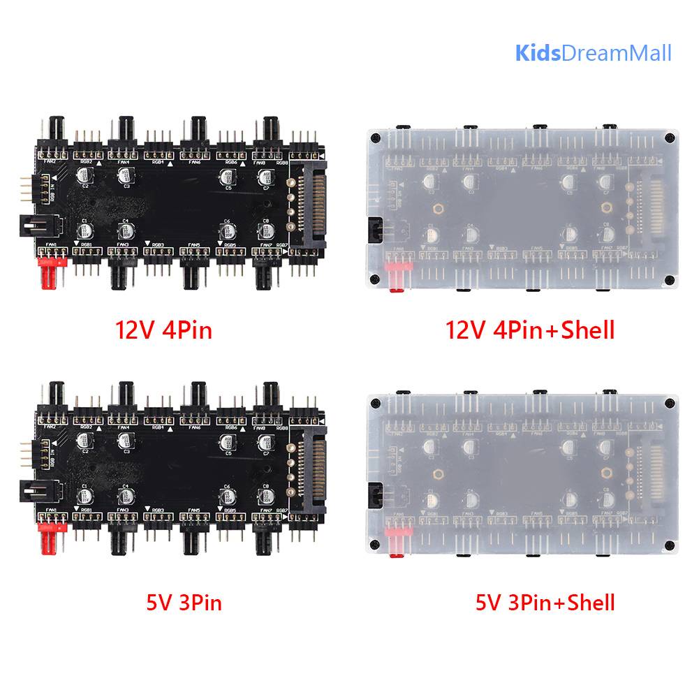 Bộ Chia Cổng 1 Sang 8 Cổng RGB PWM PC Cho ASUS