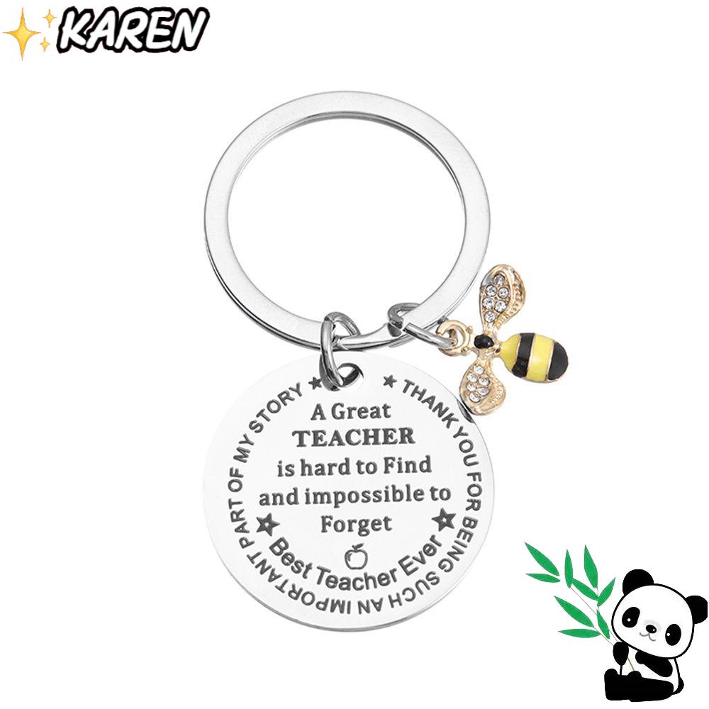 KAREN Móc Khóa Hình Trái Tim Xinh Xắn Cho Nam Nữ