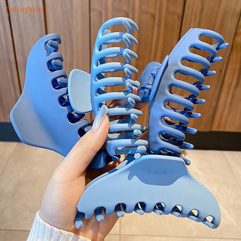 Kẹp Càng Cua Màu Xanh Dương Kích Thước Lớn Thanh Lịch Cho Nữ