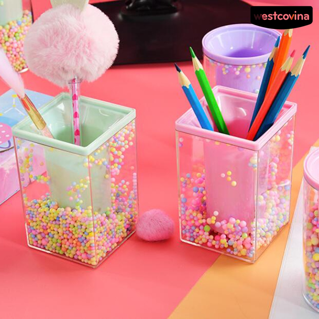 [WSTN]✎Giá Đỡ Bút Bằng Xốp Acrylic Màu Sáng Dễ Thương Dùng Hàng Ngày