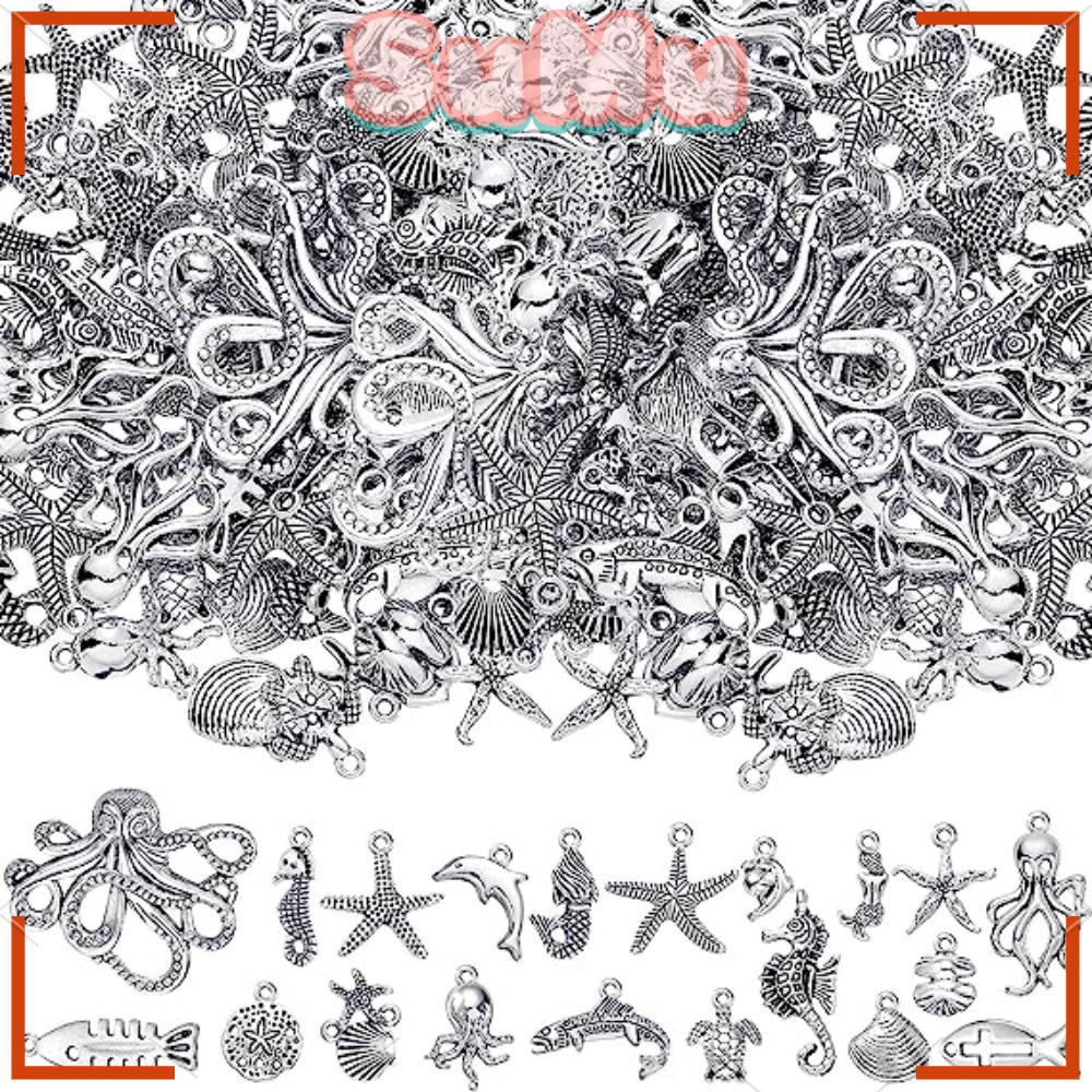 SUMU Set 112 Mặt Vòng cổ Hình Động Vật Biển Bằng Kim Loại