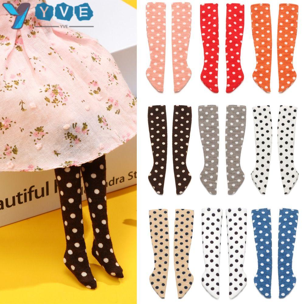 YVE Tất Chấm Bi Chất Lượng Cao Cho Búp Bê Barbie