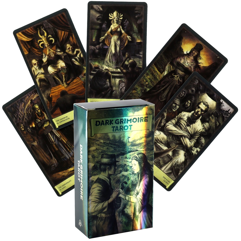 Bộ Bài tarot dark grimoire 78 Lá Chất Lượng Cao