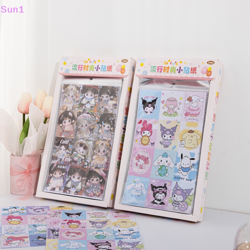 Bộ 4 Tấm Sticker Dán Trang Trí Dễ Thương Cho Trẻ Em Sun1 &gt;
