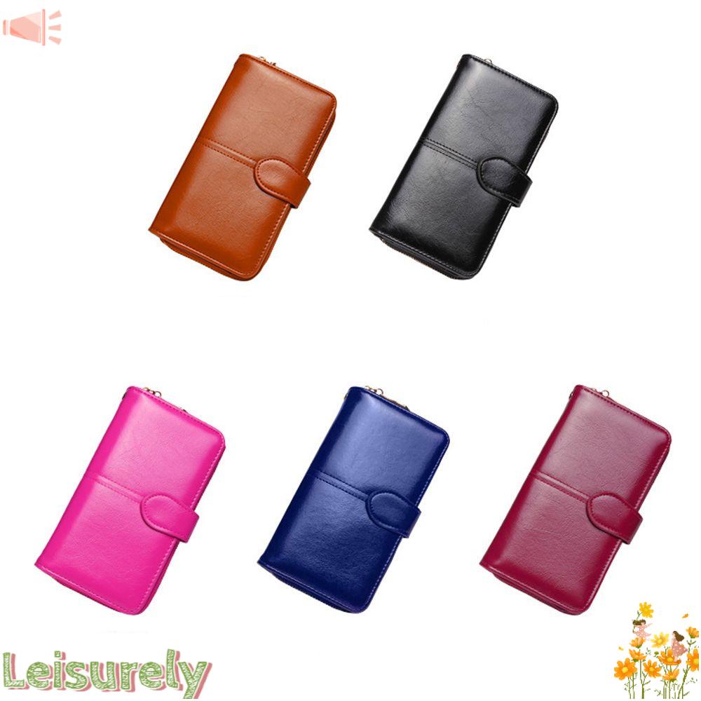 LEILY Ví Cầm Tay Dáng Dài Đa Năng Thời Trang Cho Nữ