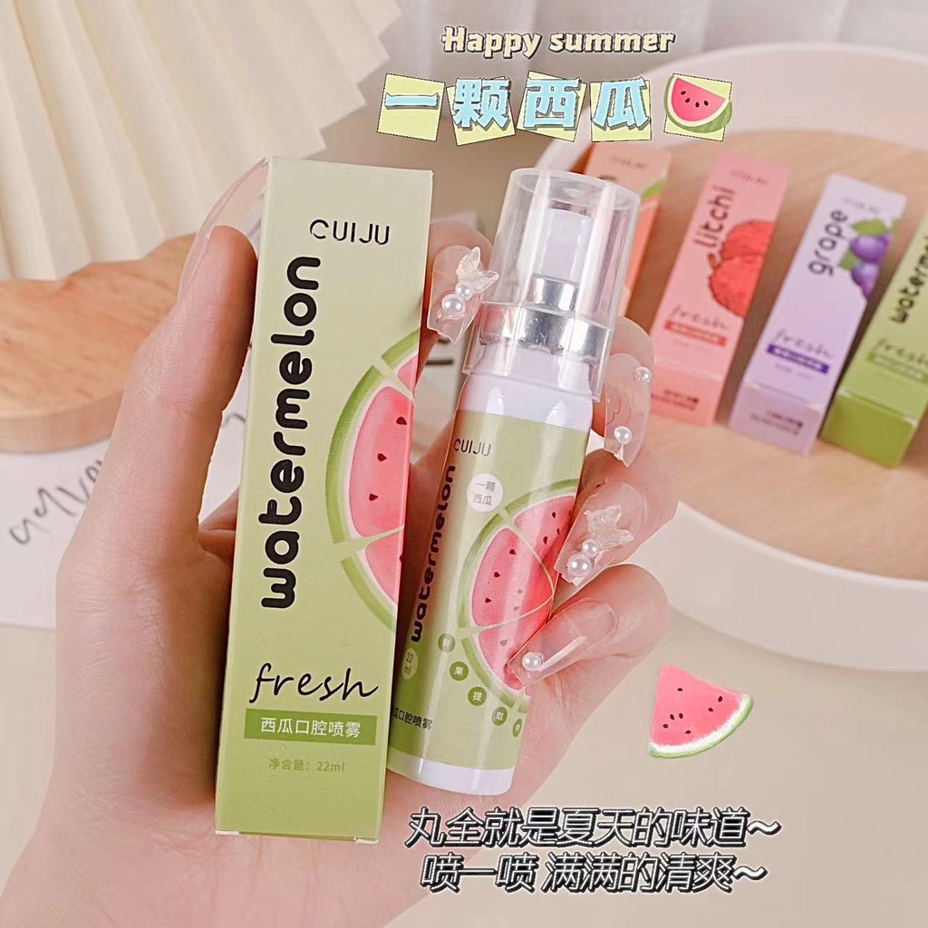 Chai Xịt 22ml Lâu Trôi Hương Thơm Tươi Mát Loại Bỏ Hơi Thở Xấu