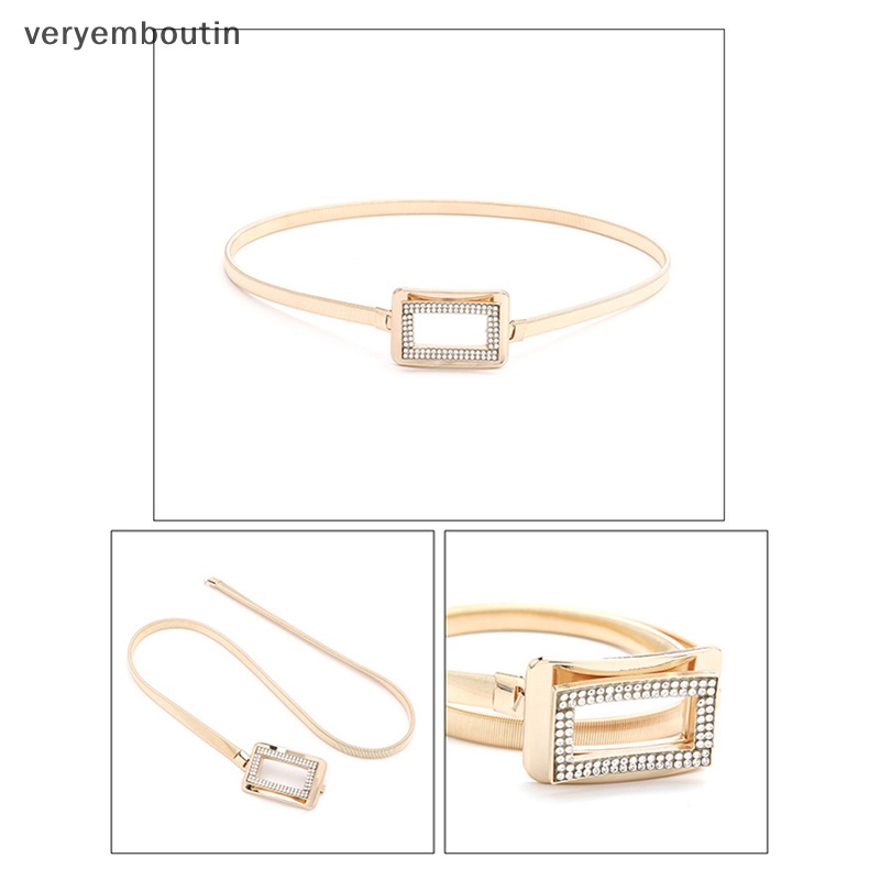 Thắt Lưng Dây Xích Tròn Bằng Kim Loại Màu Vàng Kim Thanh Lịch Trang Trí Đầm / Đầm Cho Nữ