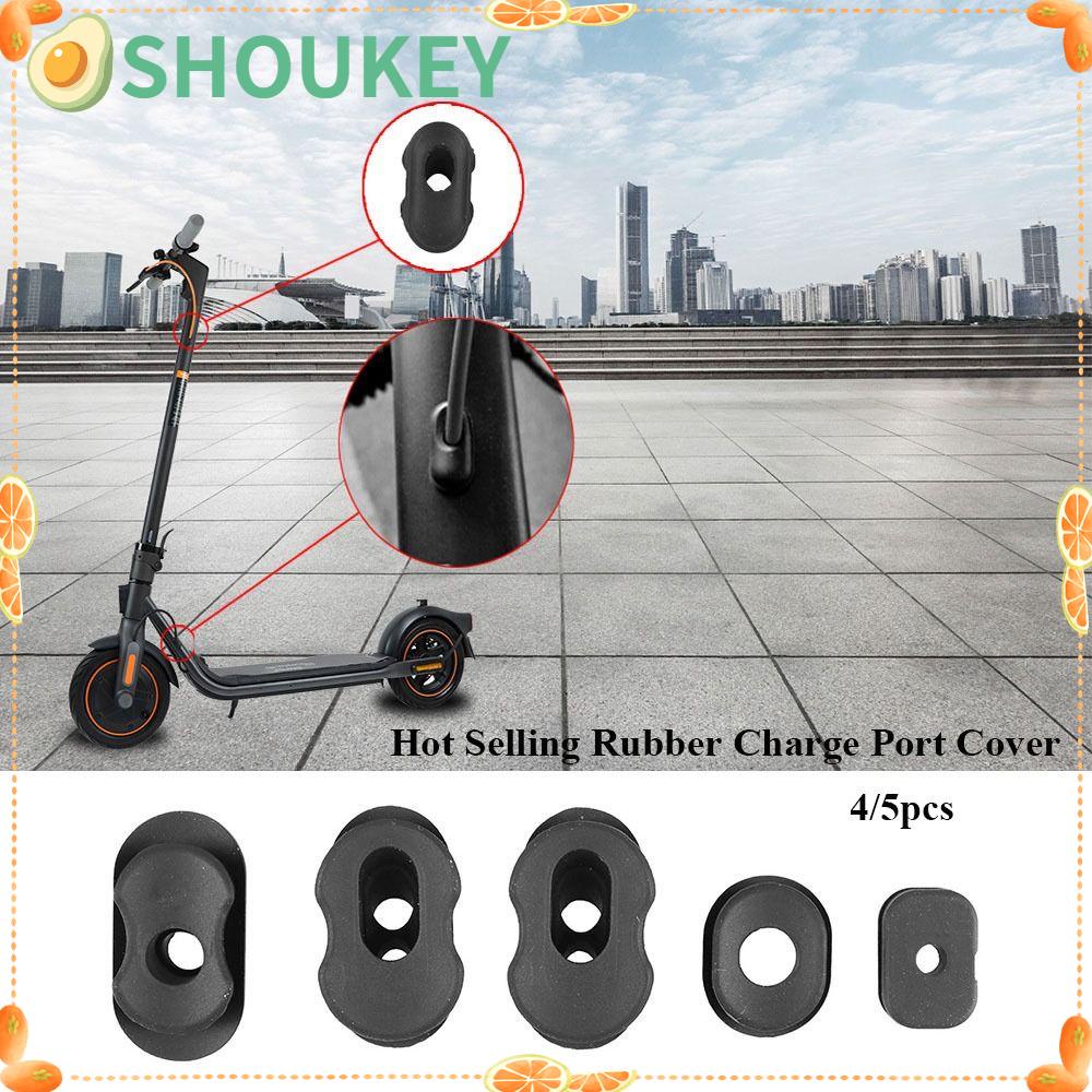 SHOUKEY Set 4 / 5 Vỏ Bọc Cổng Sạc Xe Điện Bằng Cao Su