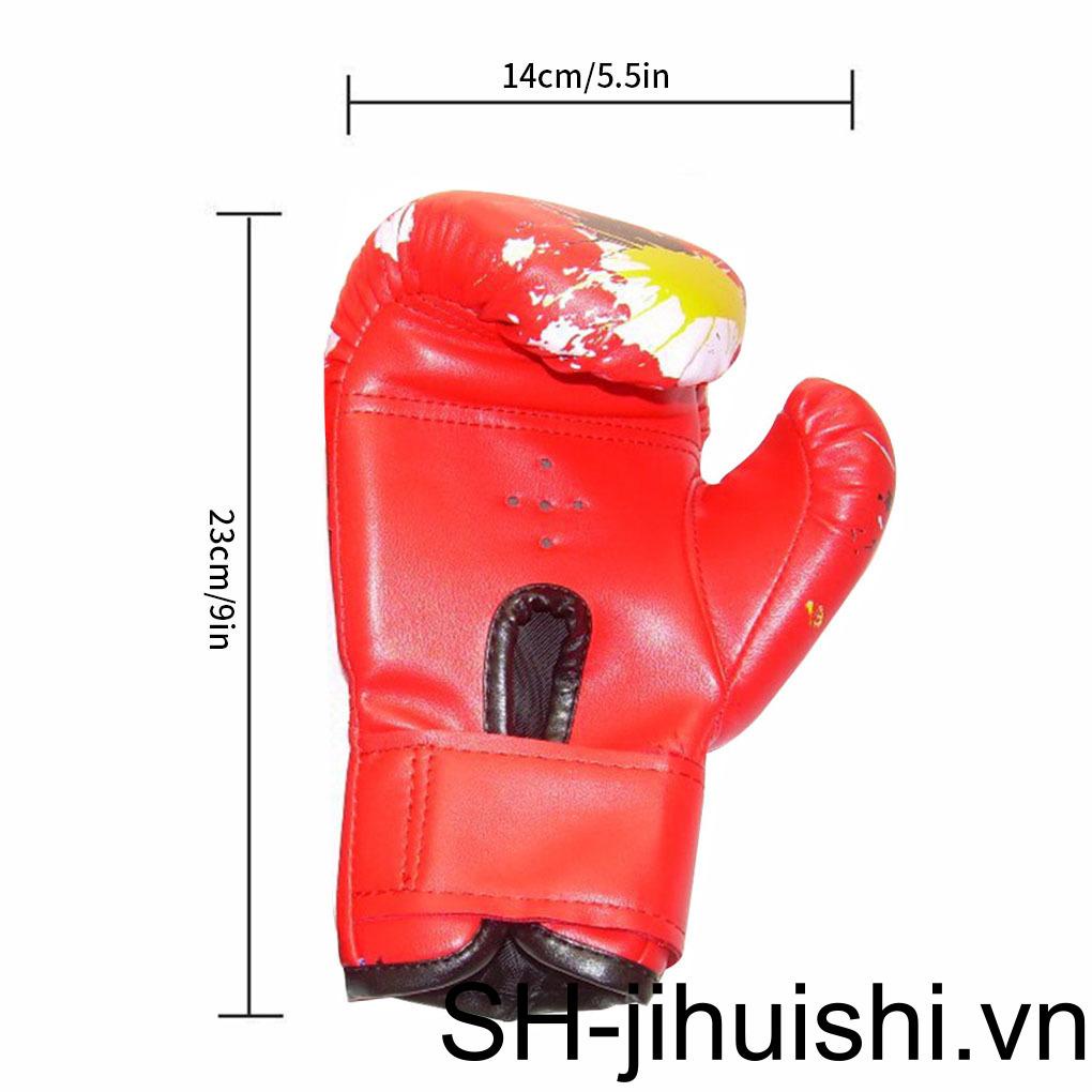 Găng Tay Đấm Bốc Màu Trơn Mềm Mại Thoáng Khí Thoải Mái Dành Cho Trẻ Em 3-10 Tuổi