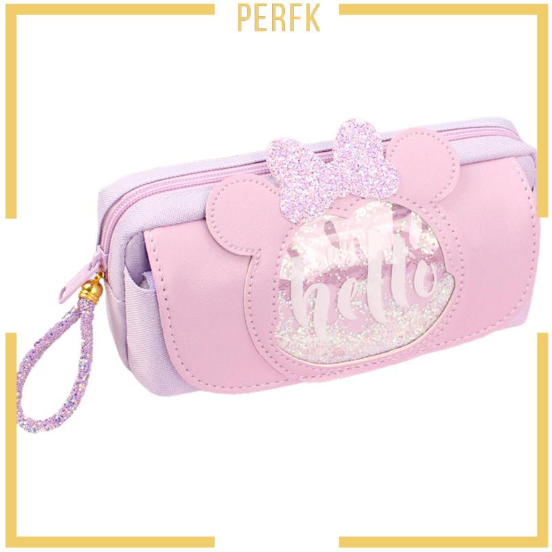 Túi Đựng Bút Chì Sức Chứa Lớn Có Khóa Kéo Dành Cho Học Sinh