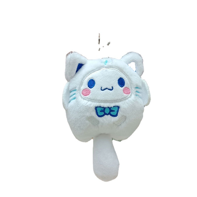 Móc Khóa Búp Bê Hoạt Hình Chú Chó Cinnamon Kuromi Nhồi Bông Xilan Trang Sức Đi Học