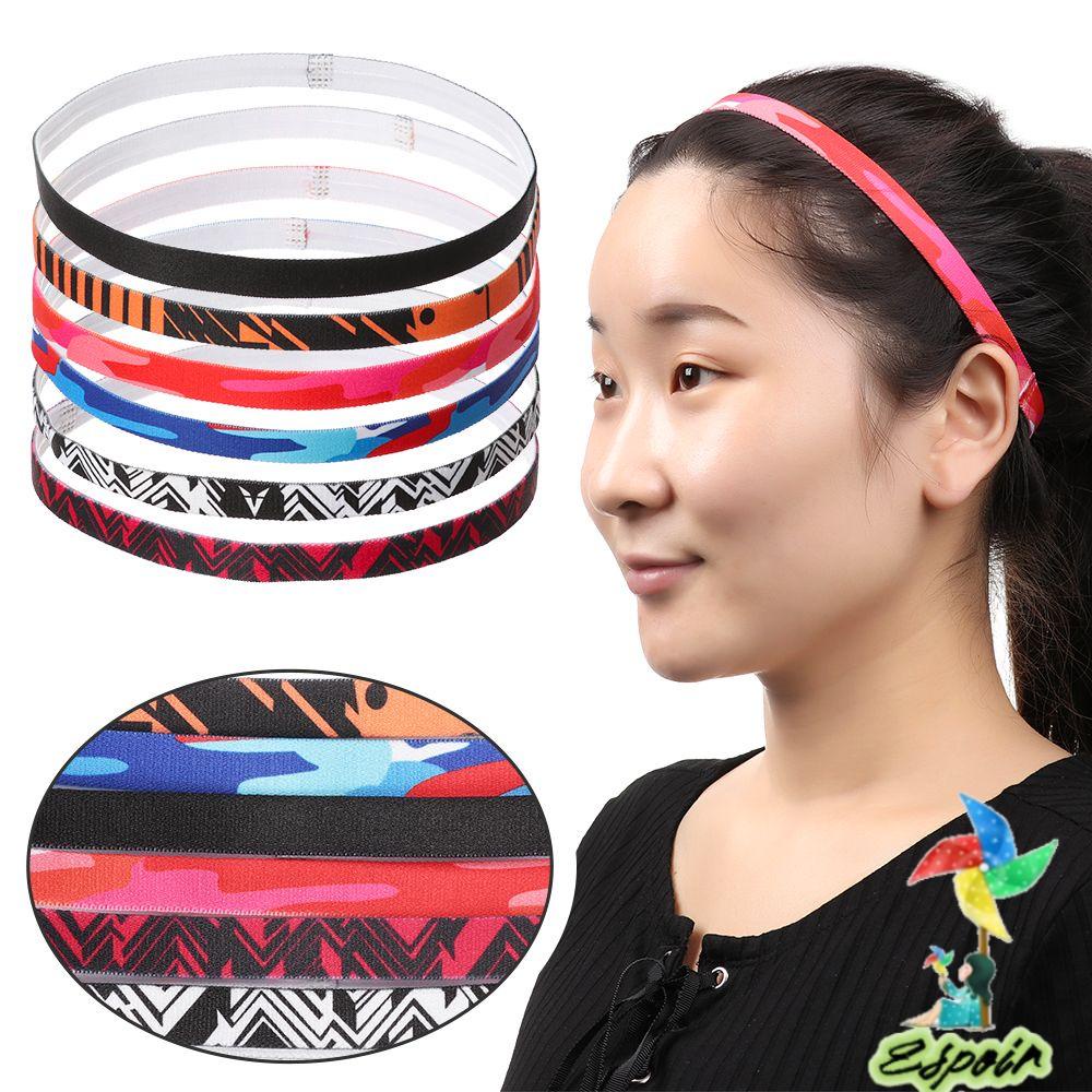 ESPO Băng Đô Thể Thao Co Giãn Chống Trượt Họa Tiết Kẻ Sọc Dành Cho Nam Nữ