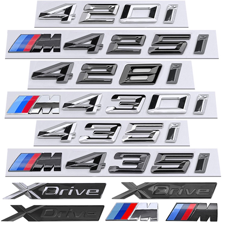 [Nhãn M miễn phí] Nhãn xe BMW sửa đổi 420I M425I M428I M430I M435I 440I Nhãn xe M Fender Nhãn bên sa