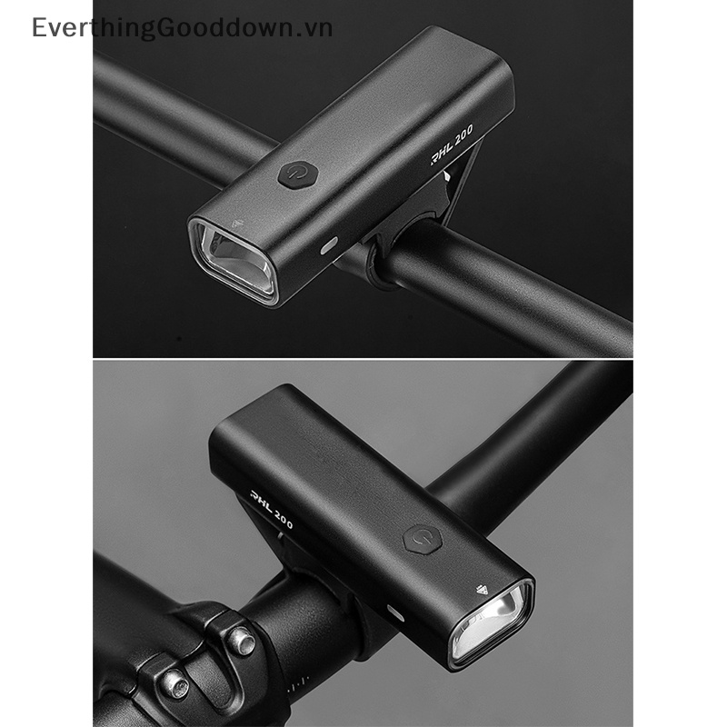 Everthinggood Đèn Pha LED 2000mAh Bằng Nhôm Siêu Nhẹ Chống Mưa Gắn Phía Trước Xe Đạp vn