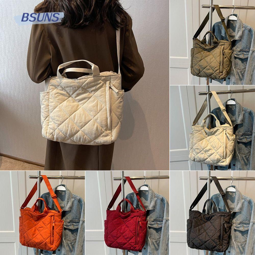 BSUNS Túi Đeo Chéo Vai Sức Chứa Lớn Bằng Vải Cotton Dành Cho Nữ