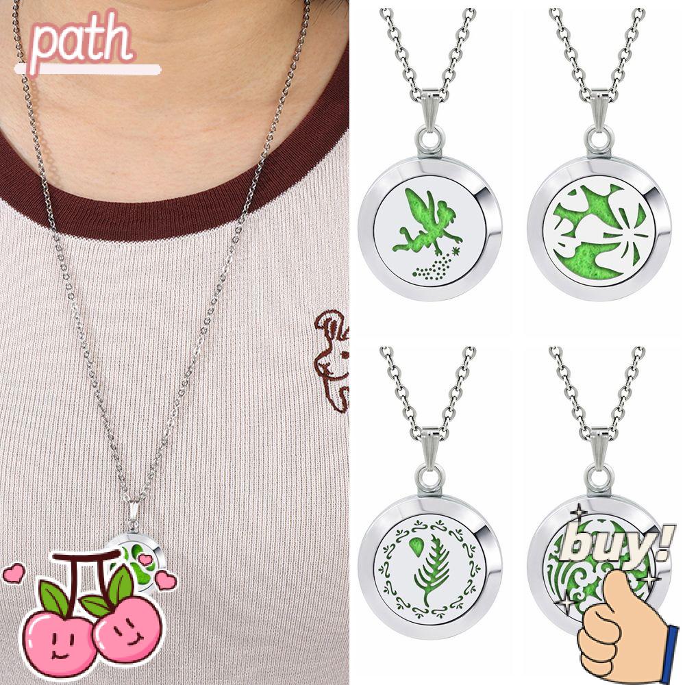 PATH Vòng cổ Khuếch Tán Tinh Dầu Bằng Thép Không Gỉ Thời Trang Charms