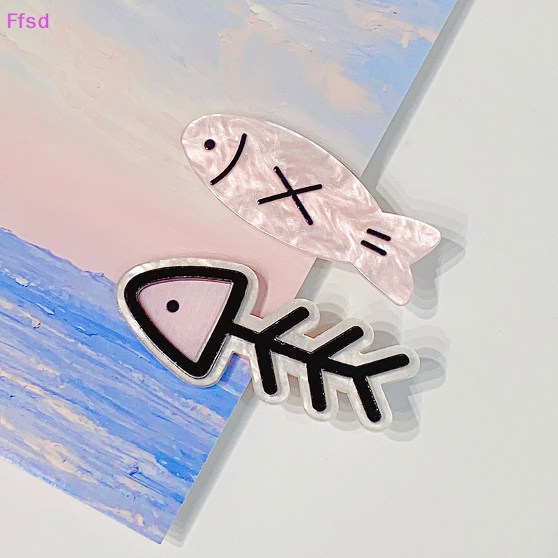 {Ffsd} Kẹp Tóc Hình Xương Cá Đính Đá Axit Acetic Ngọt Ngào Dễ Thương Thời Trang Bé Gái * Hàng Bán Chạy