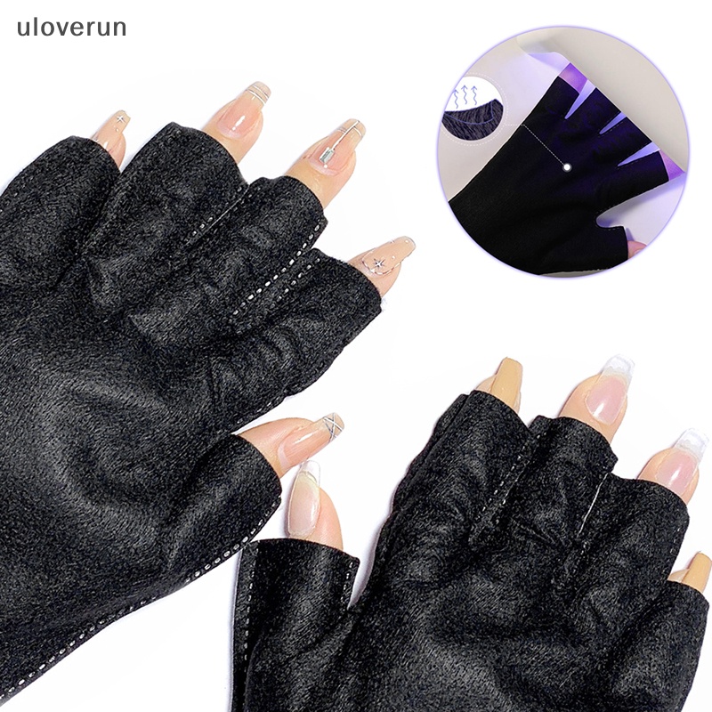 Set 2 Găng Tay Chống Tia UV Bảo Vệ Móng Tiện Dụng