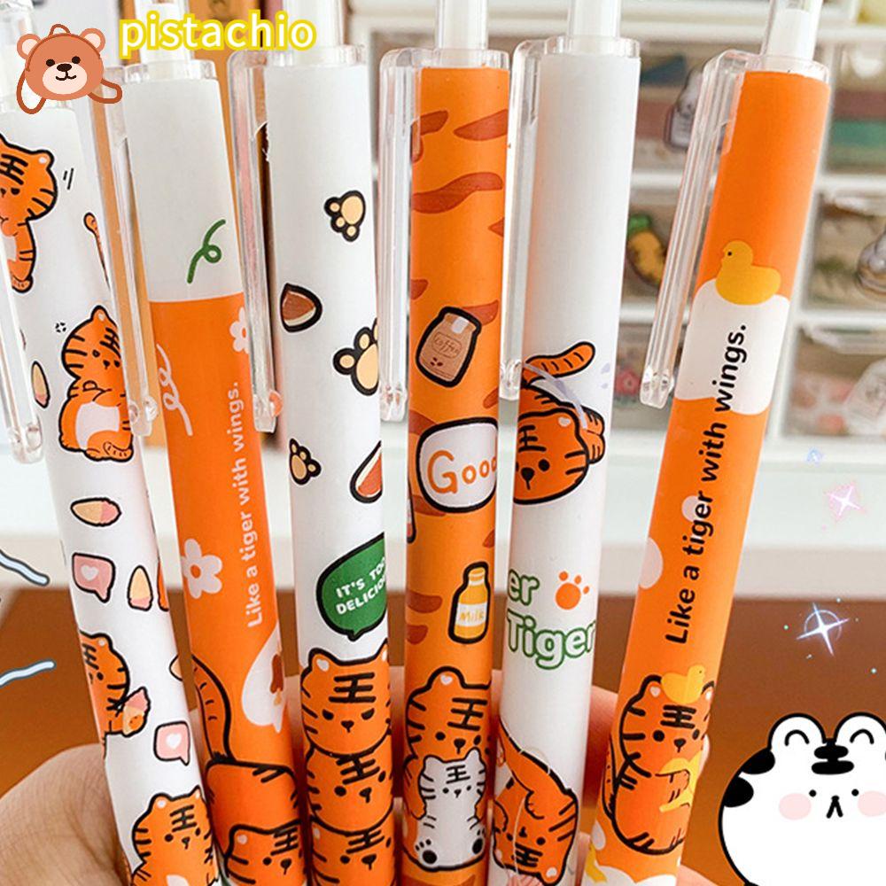 PISTA Bút Mực Đen Họa Tiết Hoạt Hình Dễ Thương