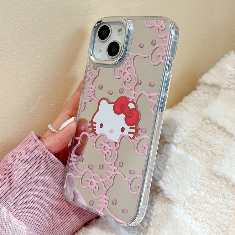 Ốp Điện Thoại Chống Sốc Họa Tiết Hello Kitty Cho iPhone 14 13 12 11 Pro Max 14 Plus