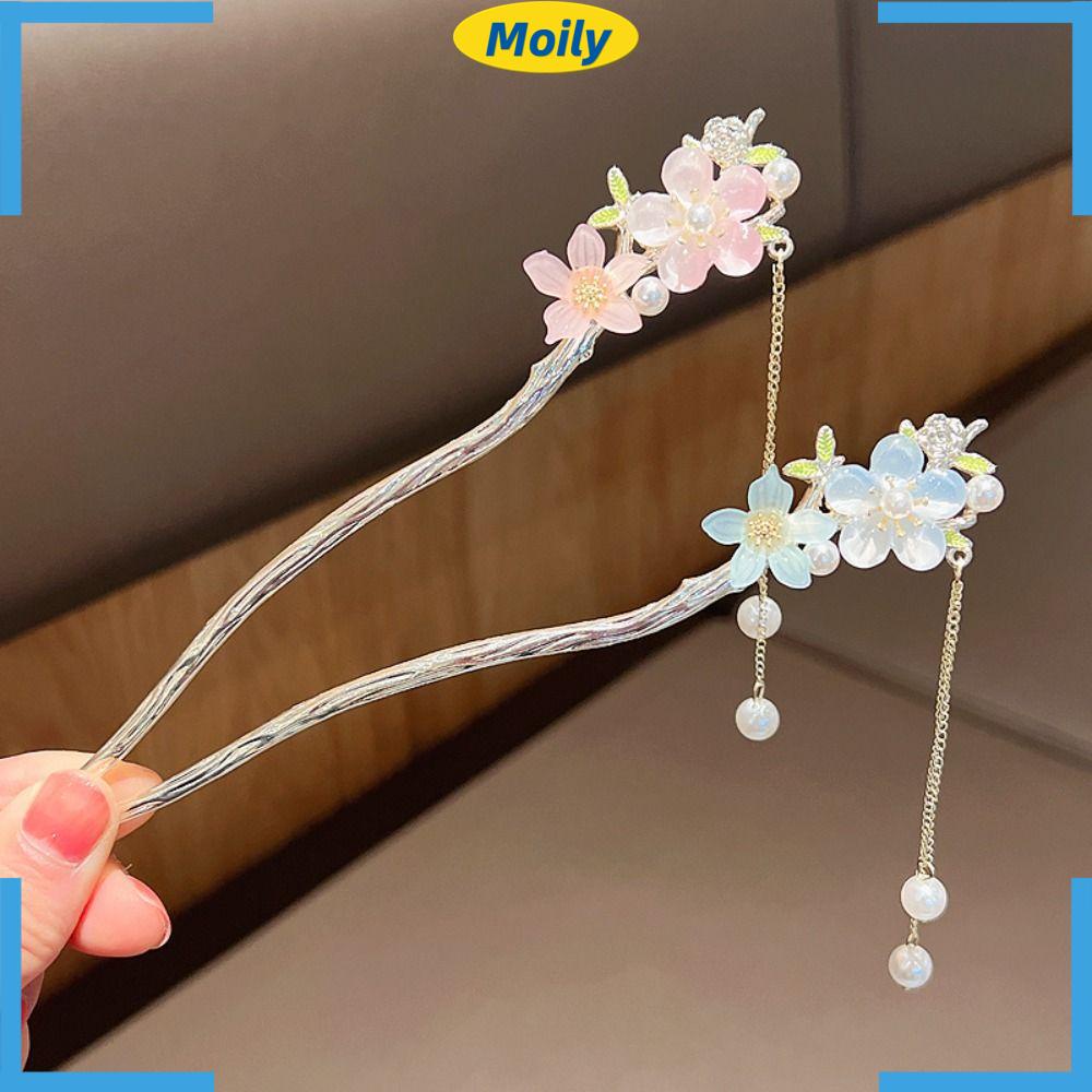 MOILYVN Trâm Cài Tóc Tua Rua Bằng Kim Loại Phong Cách Trung Hoa Cổ Điển Cho Đám Cưới