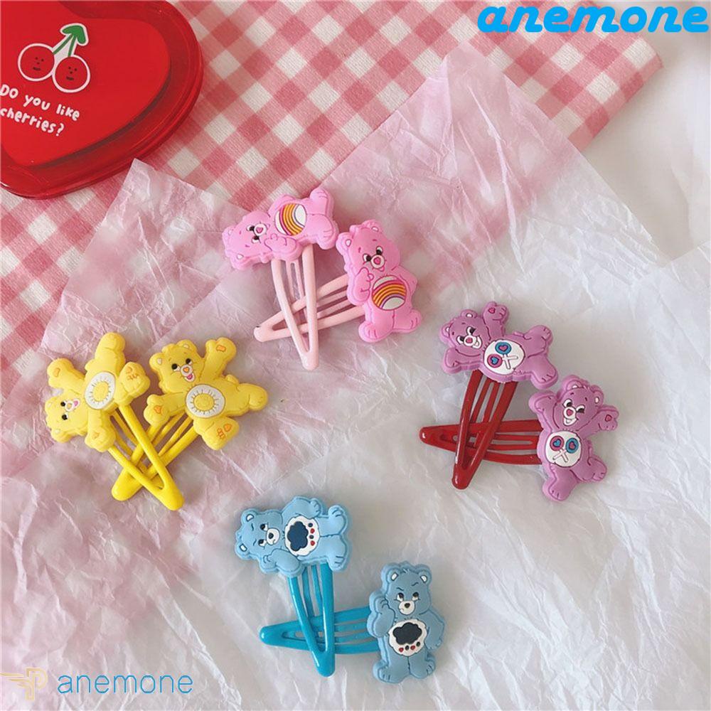 ANEMONE Kẹp Tóc Hình Gấu Hoạt Hình Dễ Thương Cho Nữ