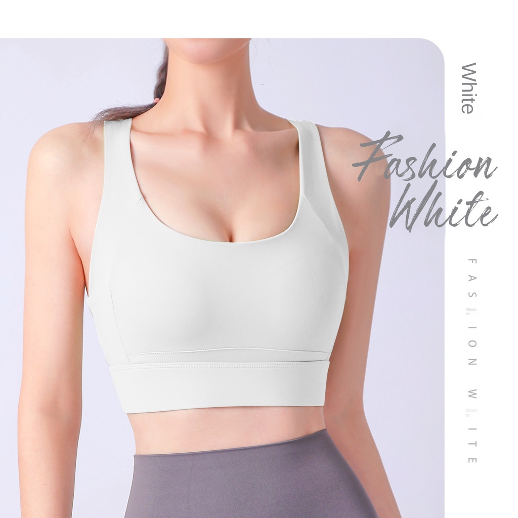 Áo Ngực Thể Thao Một Mảnh Cố Định Chống Sốc Độ Dính Cao Cho Nữ Tập Yoga Chạy Bộ
