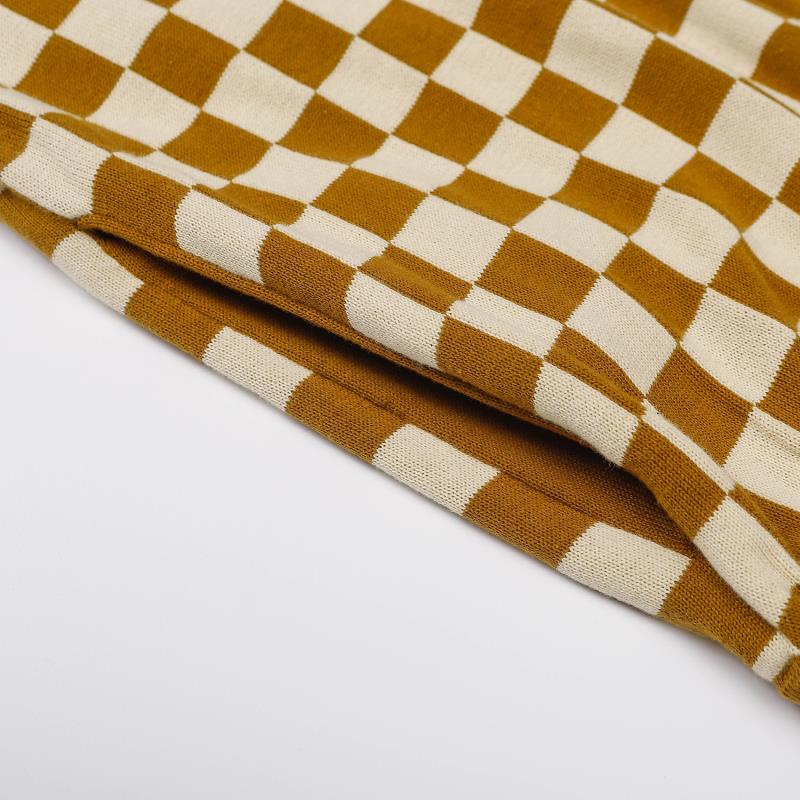 Hàng Mới Về Mới Quần Short Dệt Kim Kẻ Caro Cổ Điển Thời Trang L555V 5 / 4 ShortsTI7RW Cho Nam Và Nữ