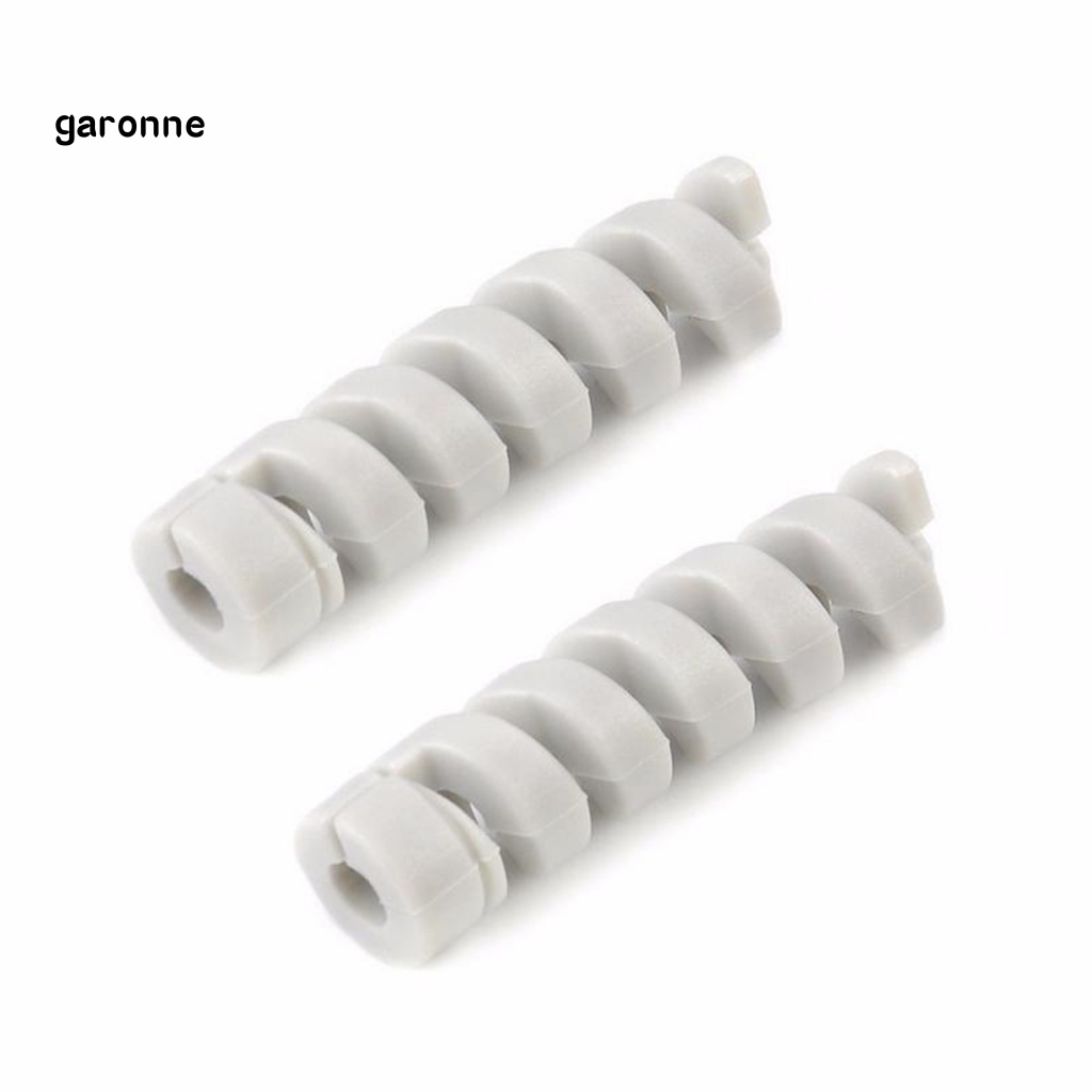 1 Cặp Dây Quấn Bảo Vệ Cáp Sạc / Điện Thoại / Máy Tính / Laptop Hình Xoắn Ốc Bằng Nhựa Bền Chống Rối