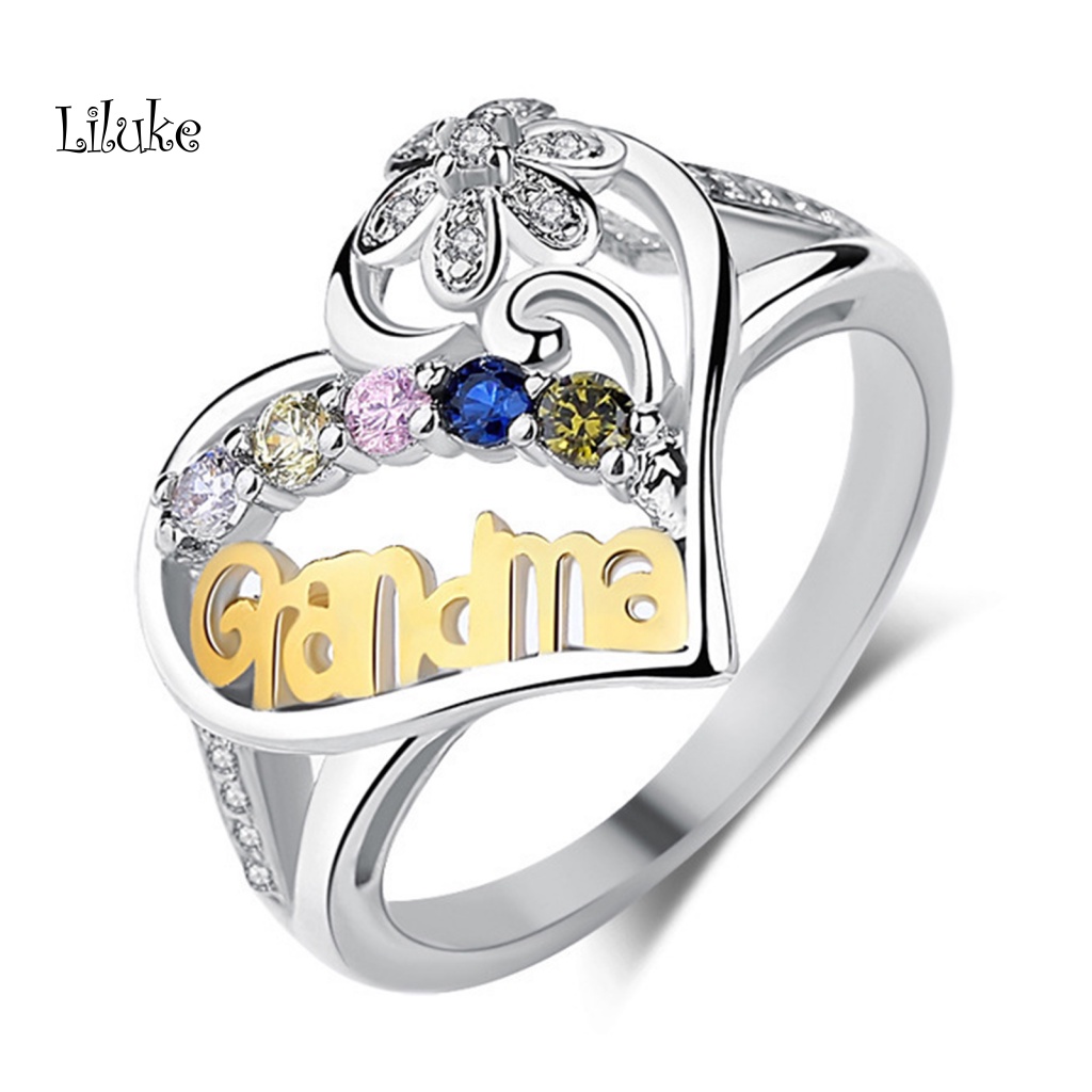 Nhẫn Nữ Trang Mặt Trái Tim Đính Đá Xinh Xắn