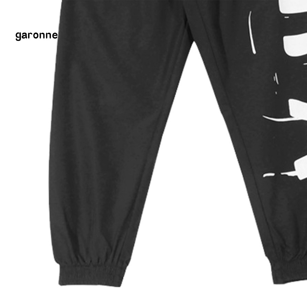 Quần Dài Lưng Thun Dây Rút Dáng Rộng In Chữ Phong Cách Đường Phố Thời Trang Mùa Hè Cho Nam