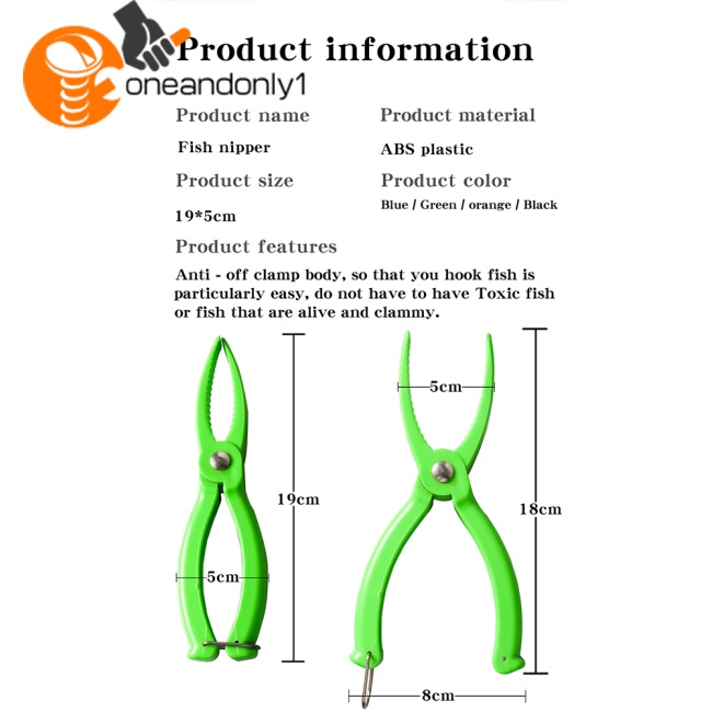 Kìm Kẹp Cá Gọn Nhẹ Chống Trượt Đa Năng